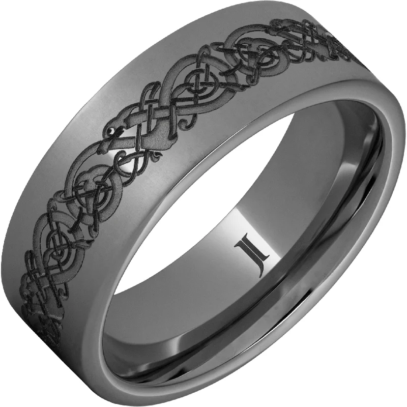 Women’s statement wedding rings-Rugged Tungsten™ Norseman Ring