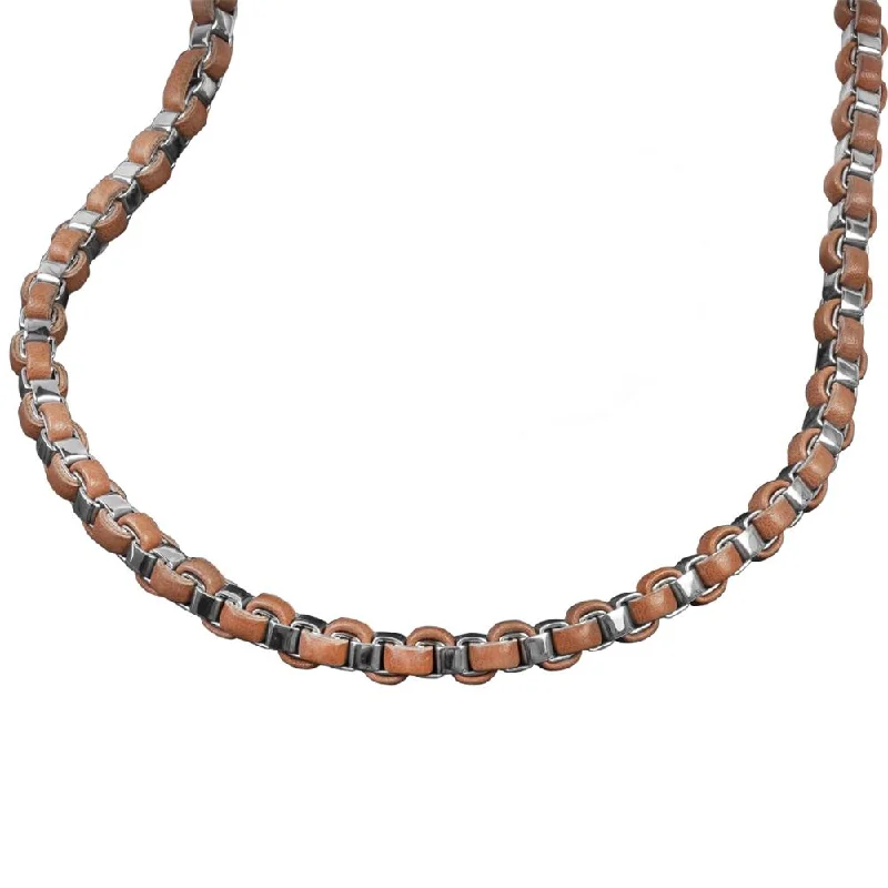 Women’s long necklaces-Arizona Men's Tan Necklace