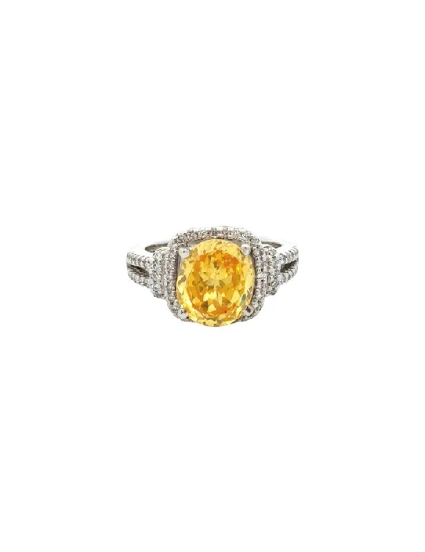 Women’s yellow gold engagement rings-Diamond Ring 14 Karat