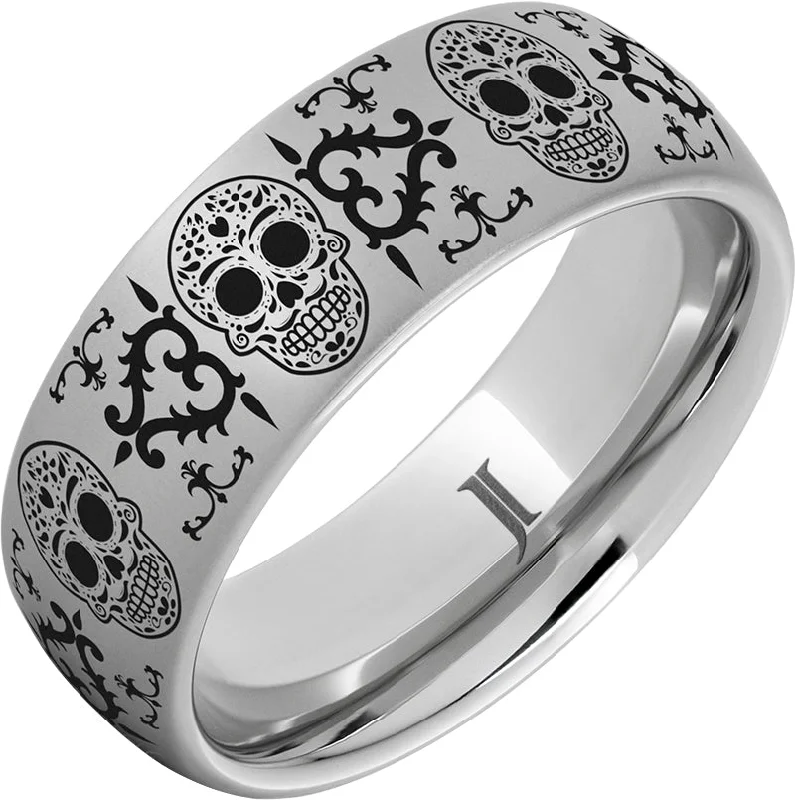 Women’s sterling silver rings-Calavera - Serinium® Cultural Heritage Ring