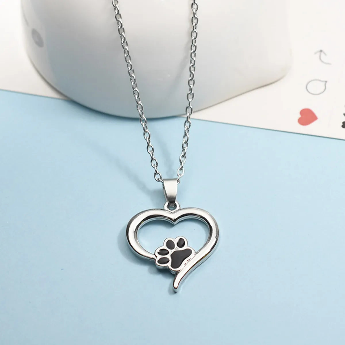 Women’s engagement necklaces-Casual Simple Style Streetwear Heart Shape Alloy Plating Women's Pendant Necklace