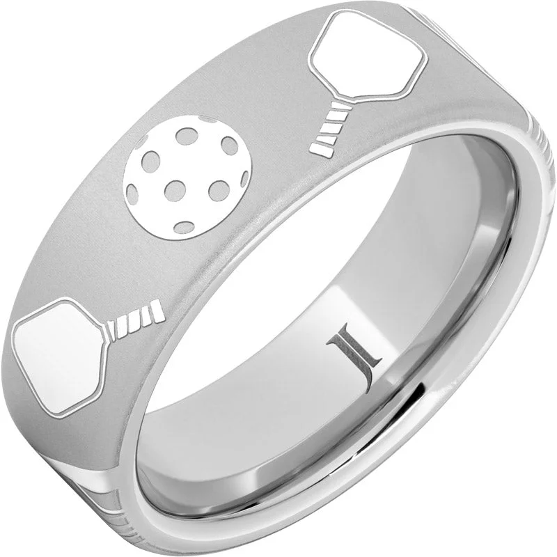 Women’s custom engraved rings-Serinium® Pickleball Ring