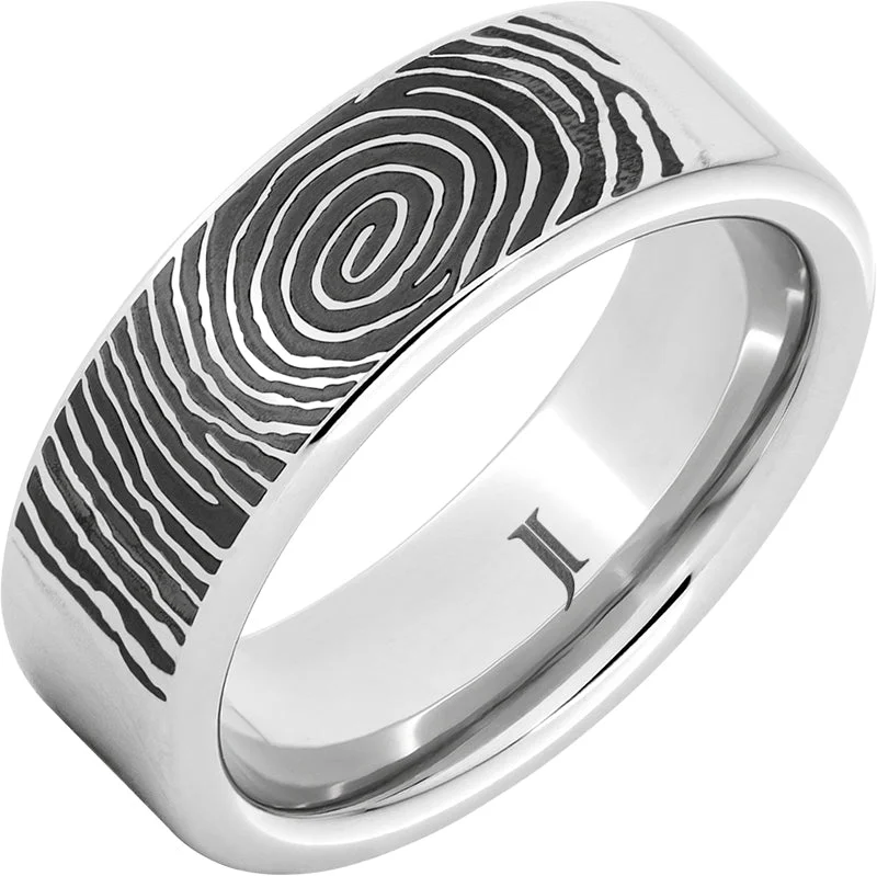 Women’s cocktail rings-Serinium® Personal Fingerprint Ring