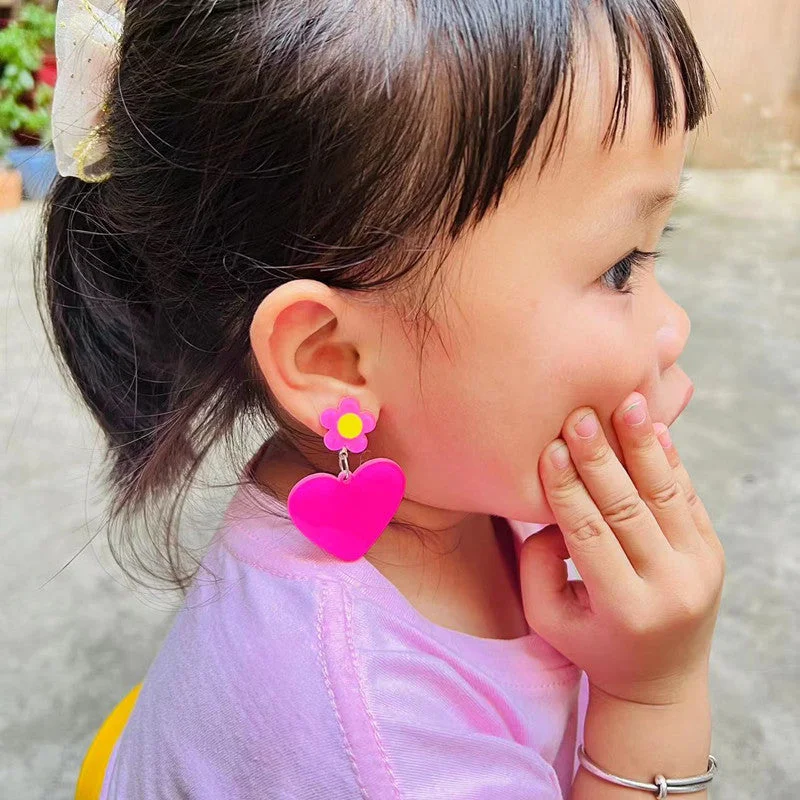 Heart Shape Ear Clip Pairs