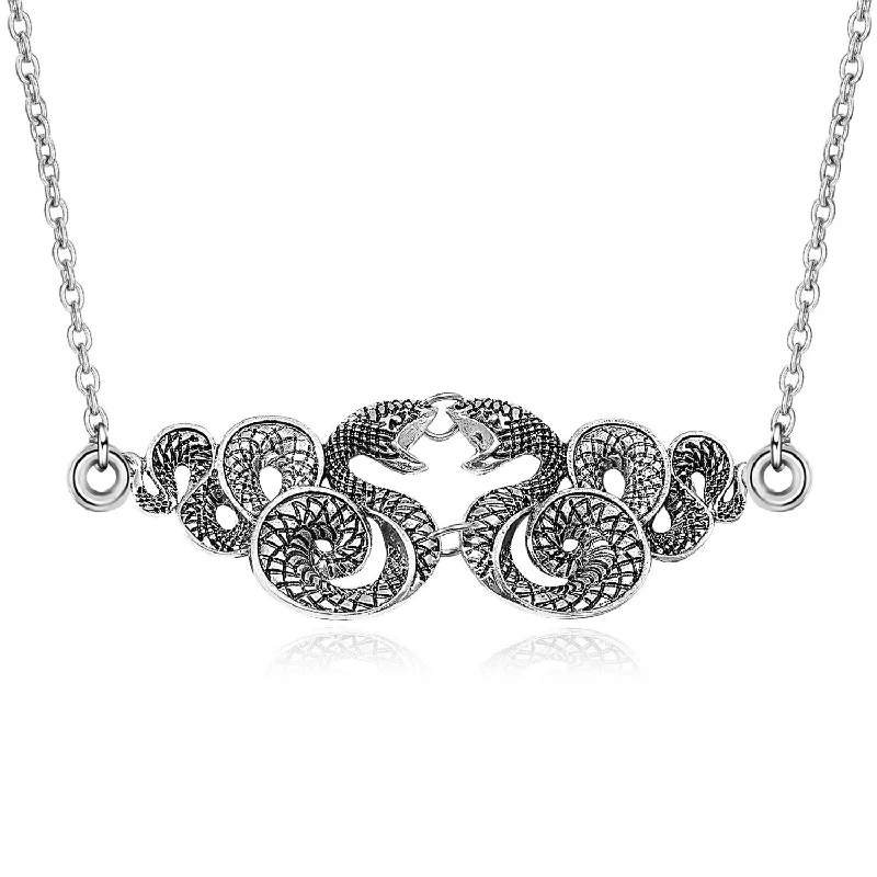 01 Antique Silver (Snake Necklace)