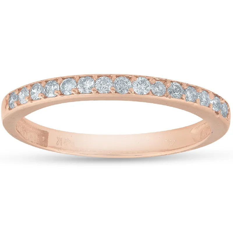 Women’s simple engagement rings-1/4ct Diamond Ring in 14k White, Yellow, or Rose Gold