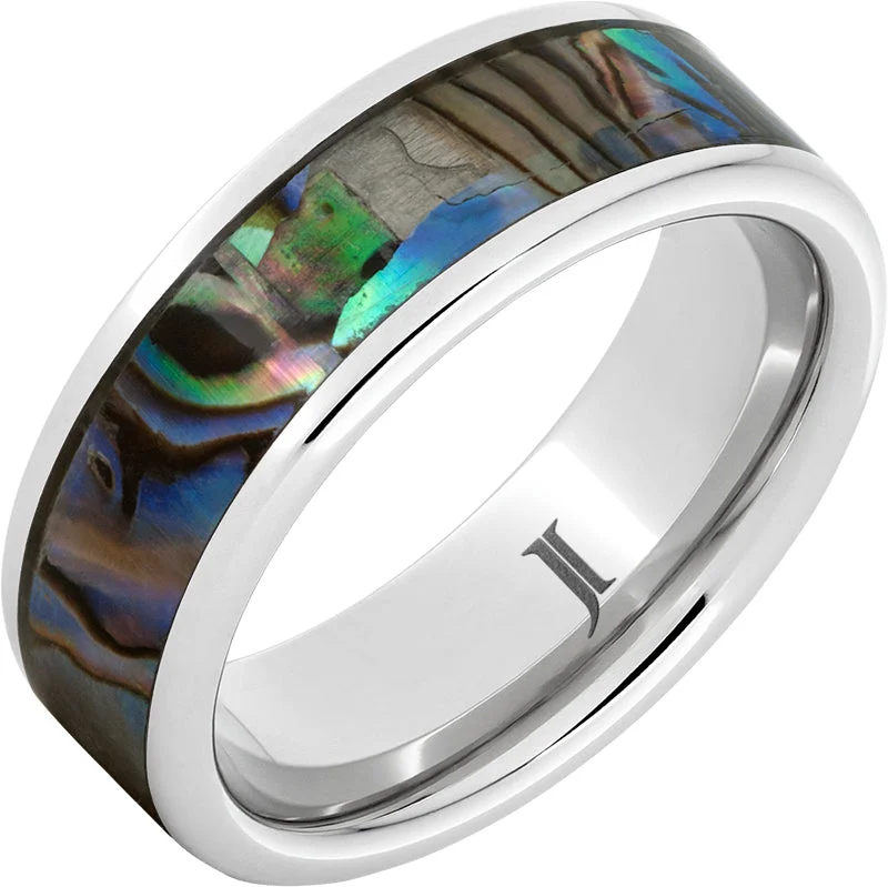 Women’s twisted rings-Serinium® Abalone Inlay Ring