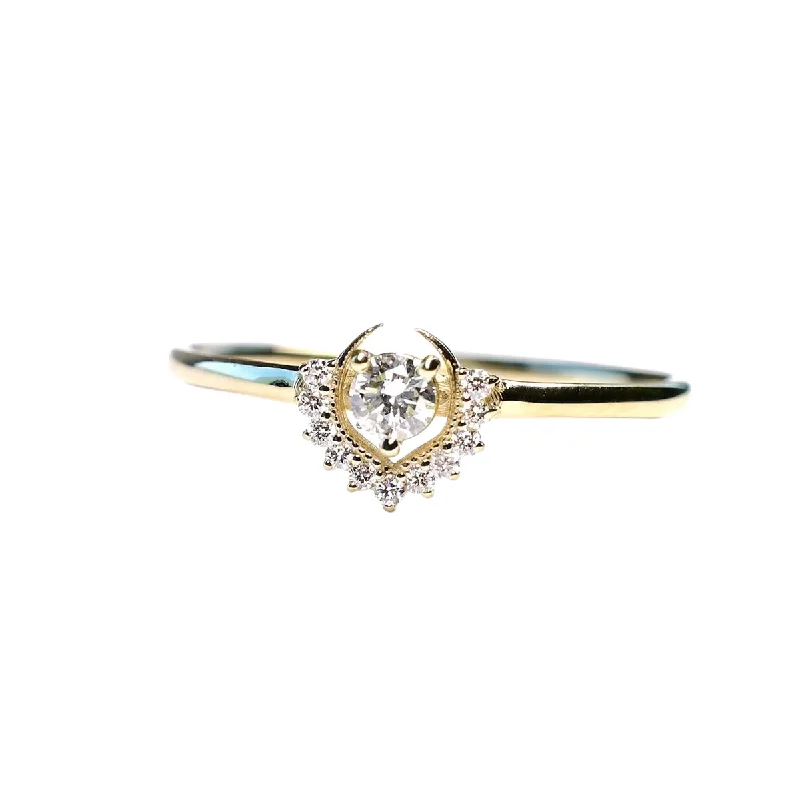 Women’s engagement rings with unique settings-Miarante | Tosia Diamond Ring