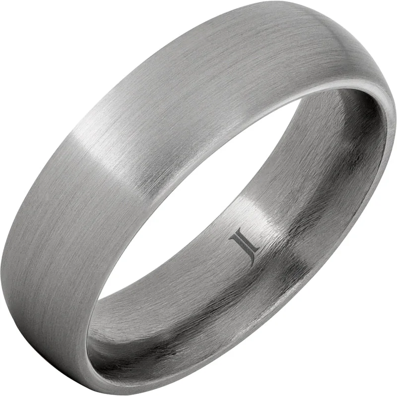 Women’s sapphire rings-Titanium Satin Finish Ring