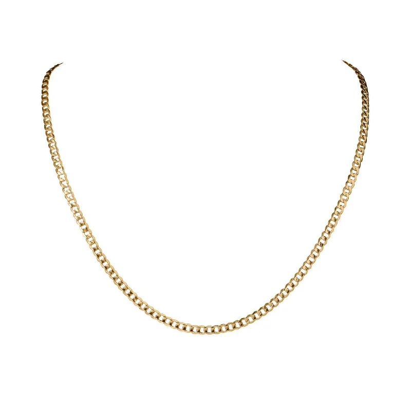 Women’s circle necklaces-Tesoro Vero Gold Curb Necklace