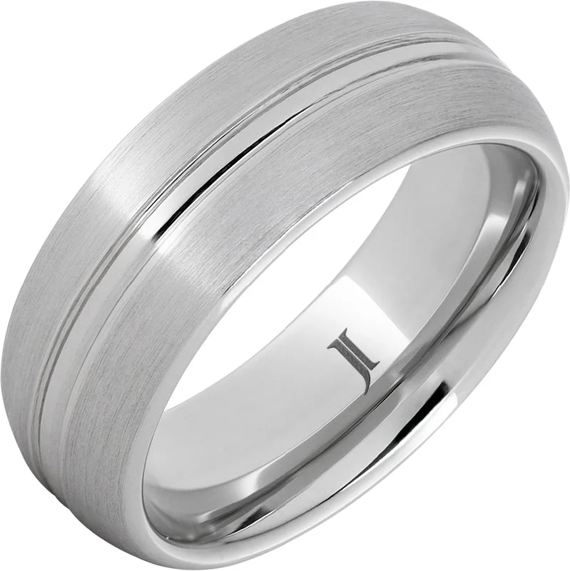 Women’s sterling silver rings-Serinium® Double D Ring