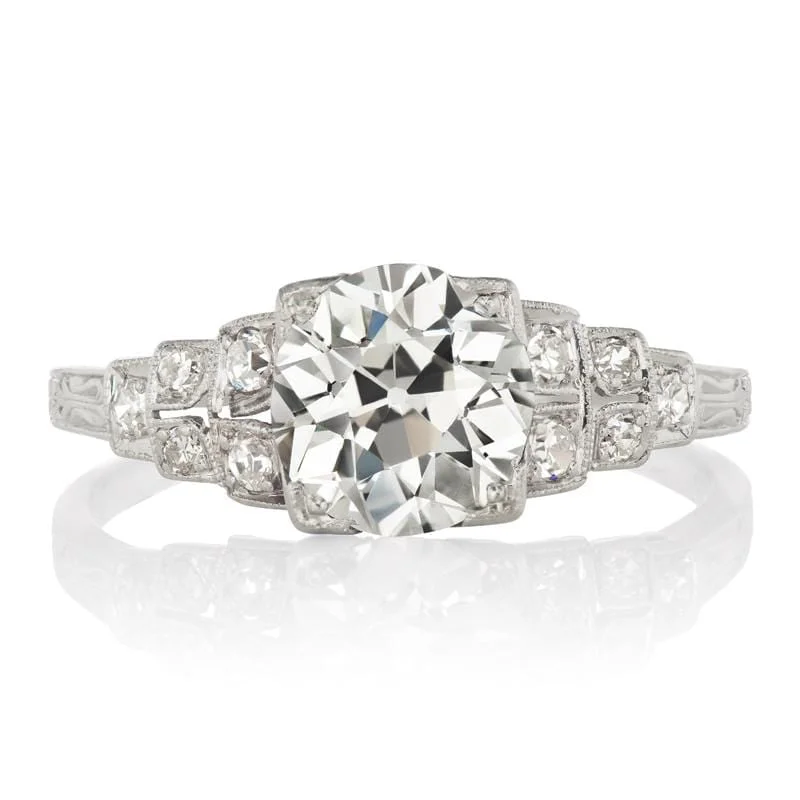 Women’s floral engagement rings-Claudio