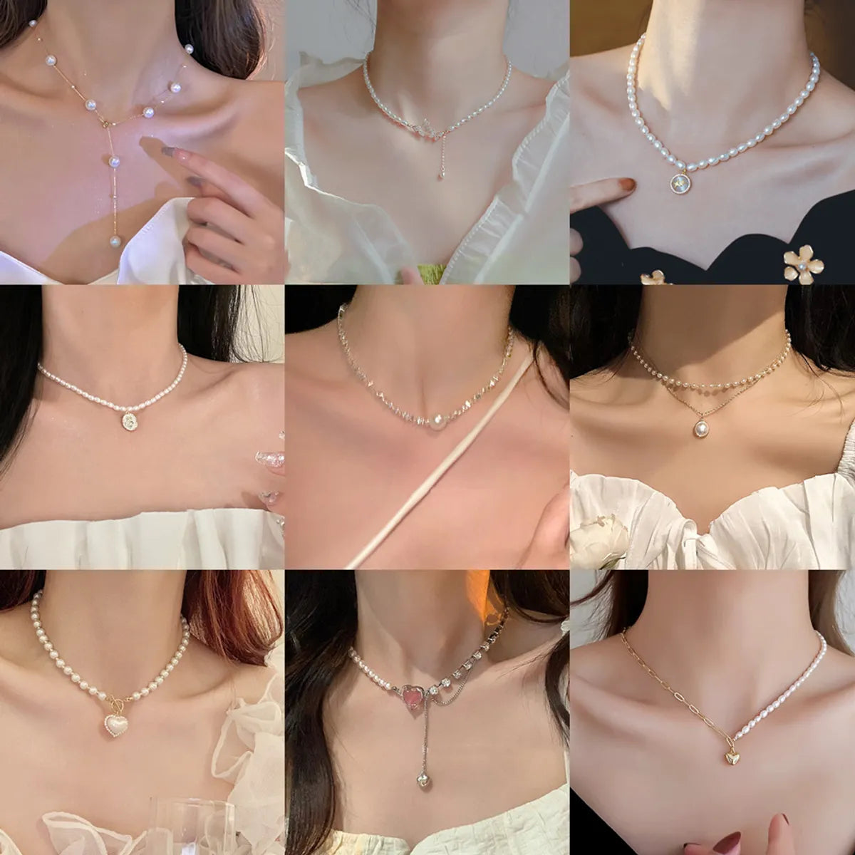 Women’s sapphire necklaces-Simple Style Round Alloy Wholesale Necklace