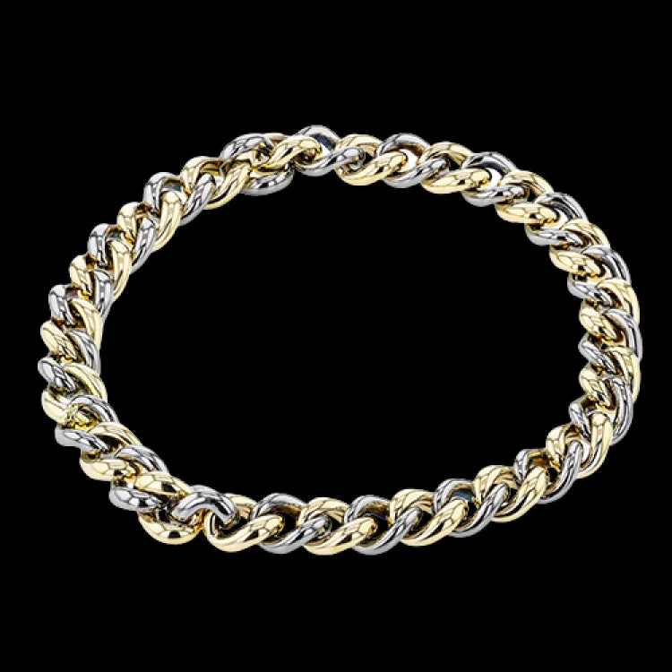 Women’s initial bracelets-14K YG and Titanium twisted link Men's bracelet 8