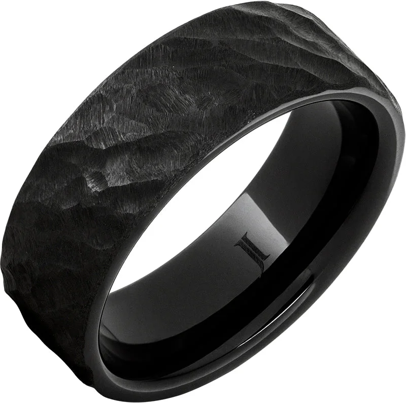 Women’s split-band rings-Thor - Black Diamond Ceramic™ Ring