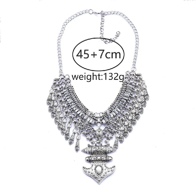 Women’s sparkling diamond necklaces-Exaggerated Irregular Alloy Plating Women's Pendant Necklace