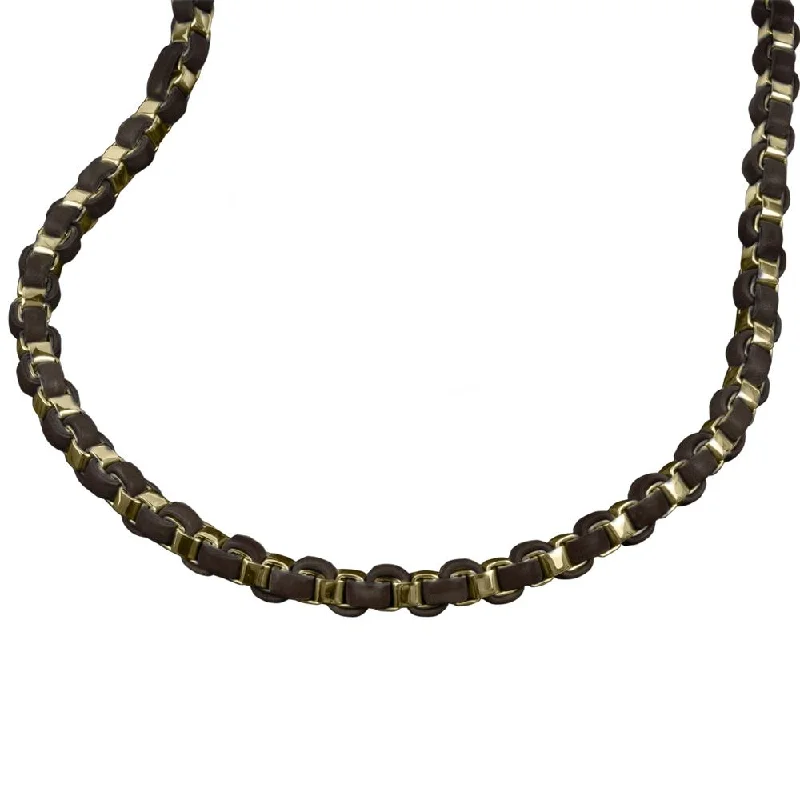 Women’s short necklaces-Arizona Men's Brown Necklace