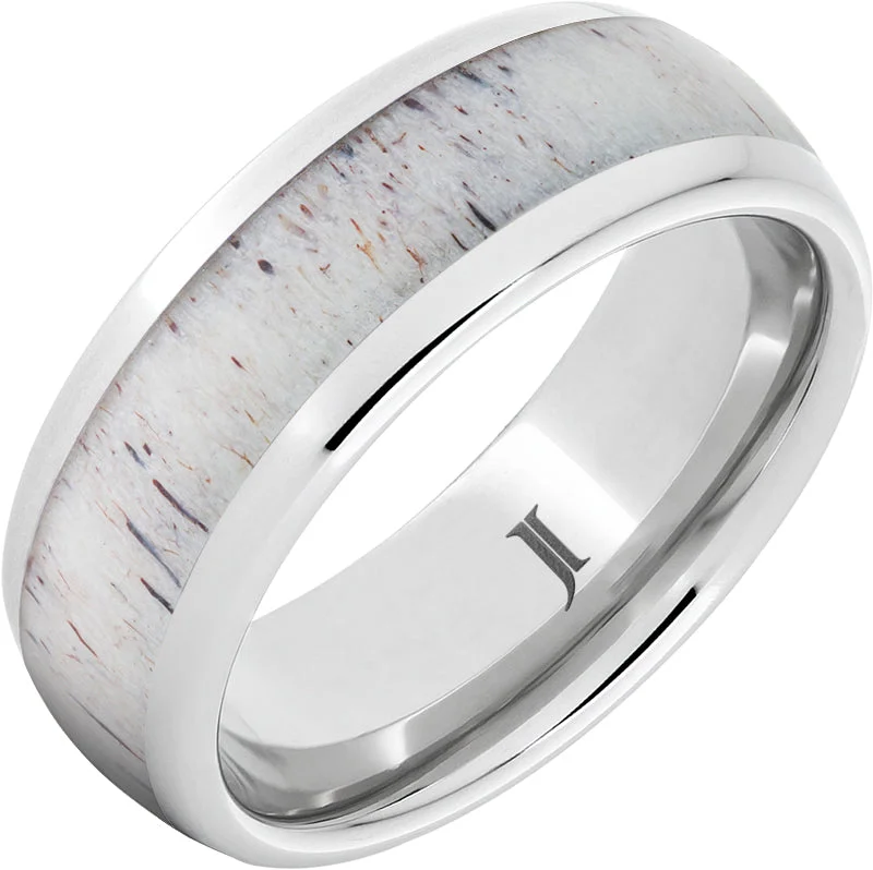 Women’s chunky rings-Whitetail - Serinium® Antler Inlay Ring