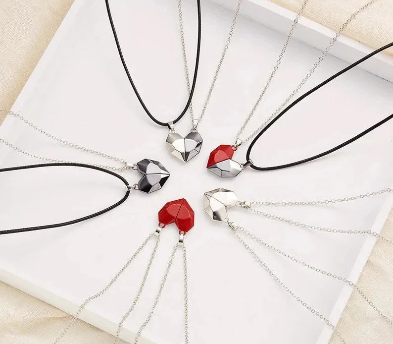 White and Red Combination (2 Silver Chains)