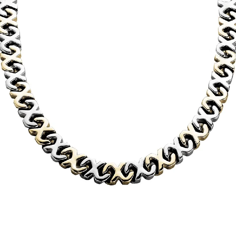 Women’s chunky necklaces-Maximo Steel Necklace