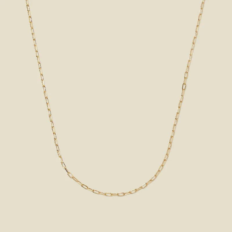 Women’s hand-crafted gemstone necklaces-14k Mini Jude Chain