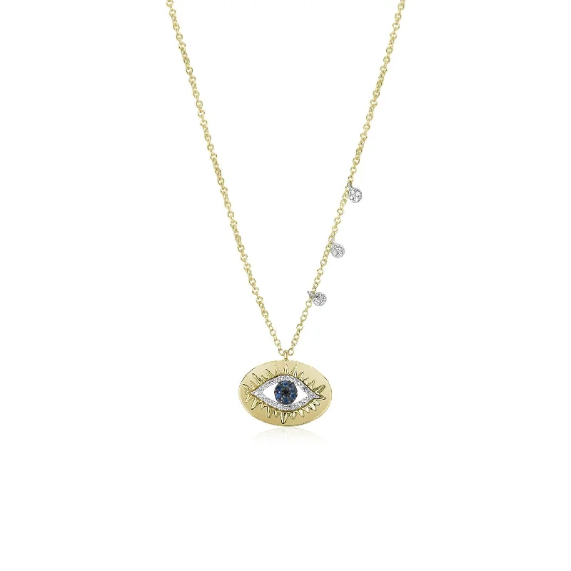 Women’s multi-layered necklaces-Meira T Link Chain Evil Eye Necklace