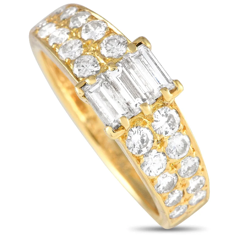 Women’s wedding engagement rings-Van Cleef & Arpels 18K Yellow Gold 0.75ct Diamond Ring VC12-051524