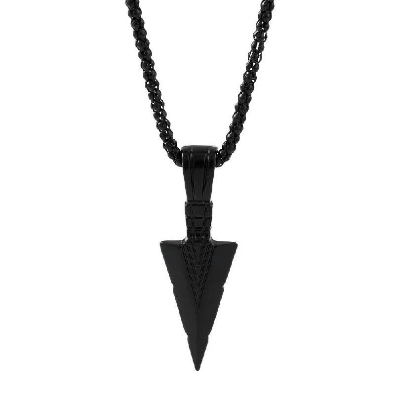 Gun Black Arrow Necklace