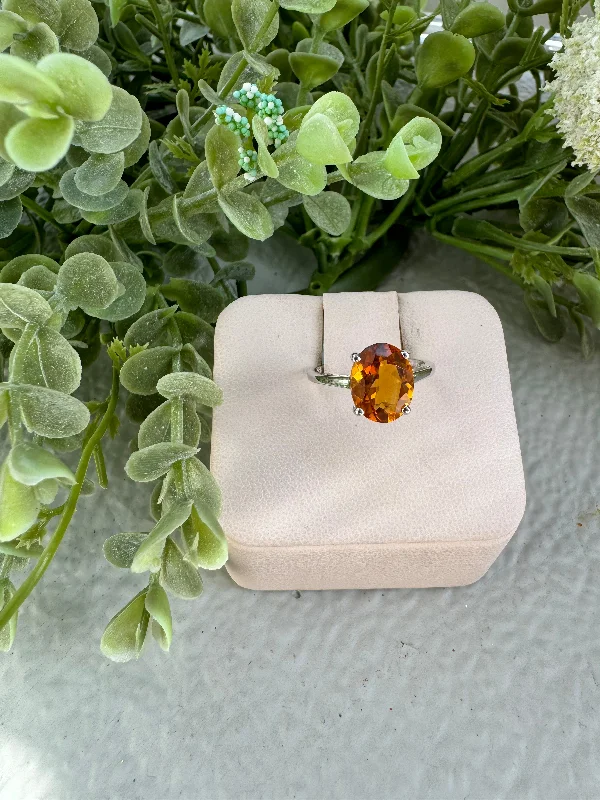 Women’s forever rings-Madeira Citrine Ring