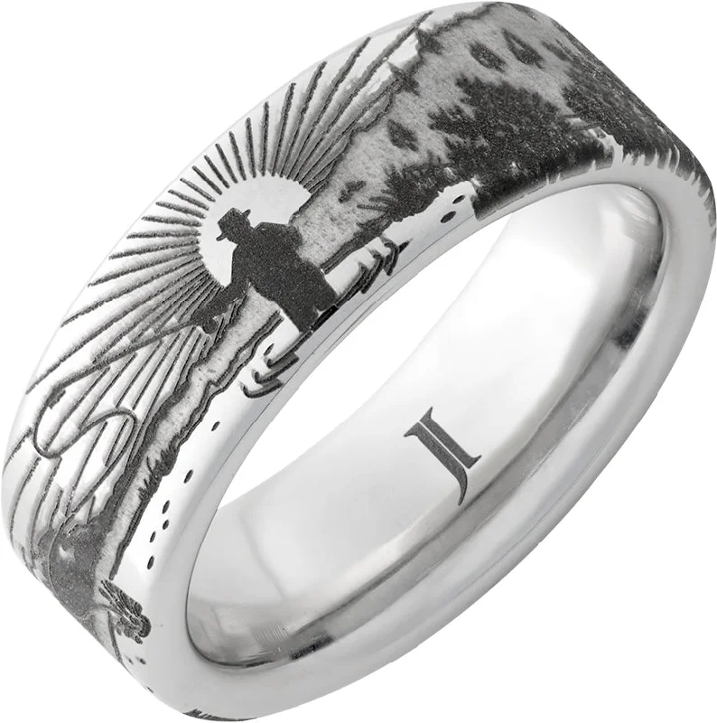 Women’s custom engagement rings-Serinium® Sunrise Fly Fisherman Ring