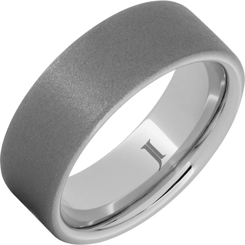 Women’s diamond rings-Serinium® Classic Ring with Sandblast Finish