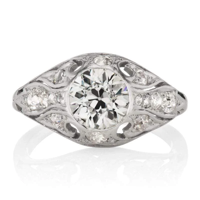 Women’s round diamond rings-Cody