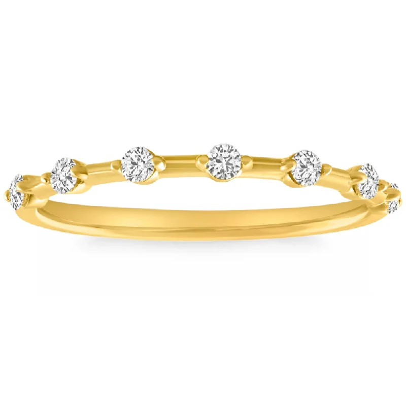 Women’s engagement rings with custom designs-1/4Ct Diamond Ring 14k Gold Lab Grown