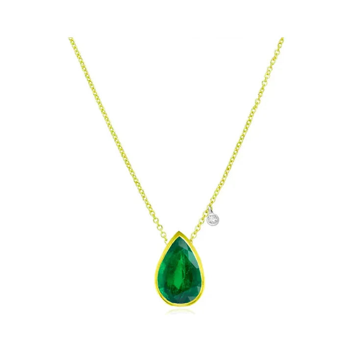 Women’s love-themed necklaces-Meira T  May Emerald   Birthstone  Pendant