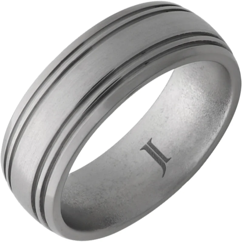 Women’s fashion rings-Aerospace Grade Titanium™ Satin Dome Ring