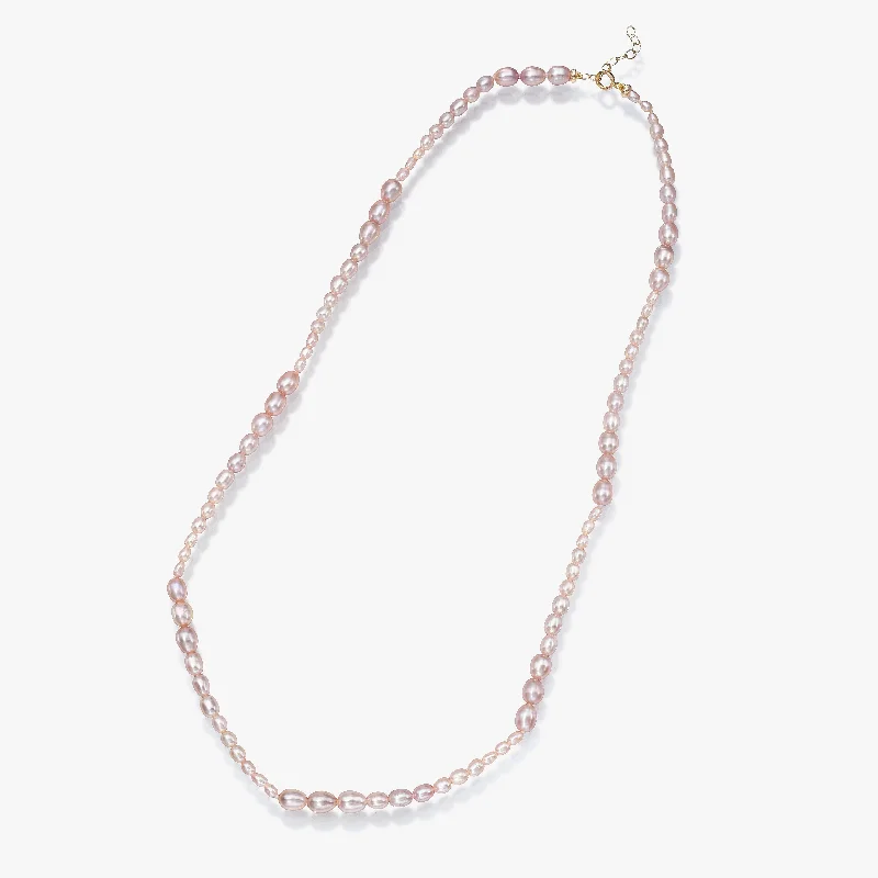 Women’s long necklaces-Dario Necklace, Blush