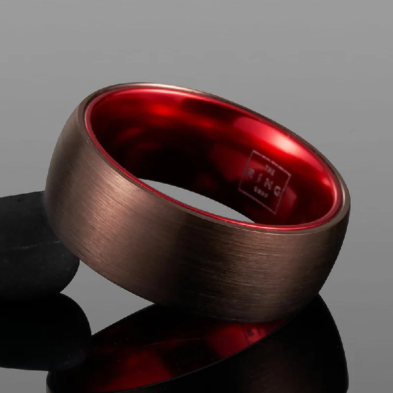 Women’s infinity rings-Crimson