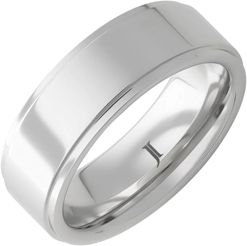 Women’s split-band rings-Serinium® Ring with Recessed Edges