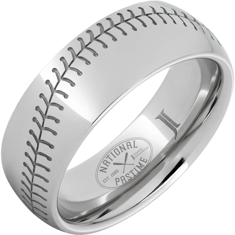 Women’s cluster rings-National Pastime Collection™ Serinium® Domed Baseball Ring