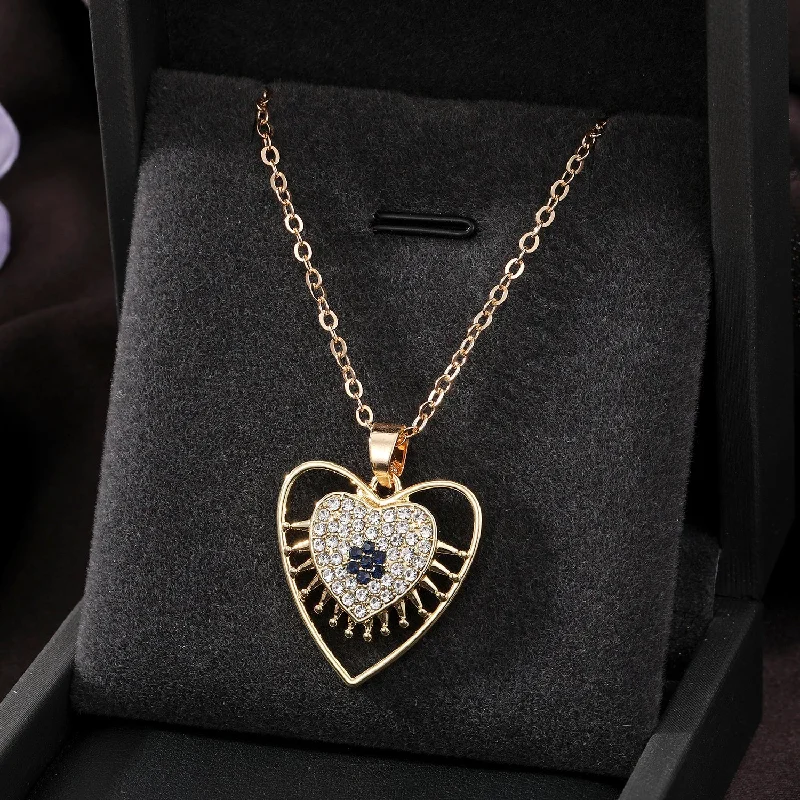 Gold Hollow Heart